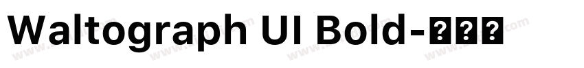 Waltograph UI Bold字体转换
